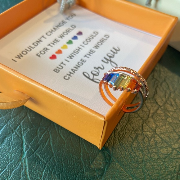 Rainbow ring inspiration size 7 STORY JEWELLERY - Picture 5 of 5